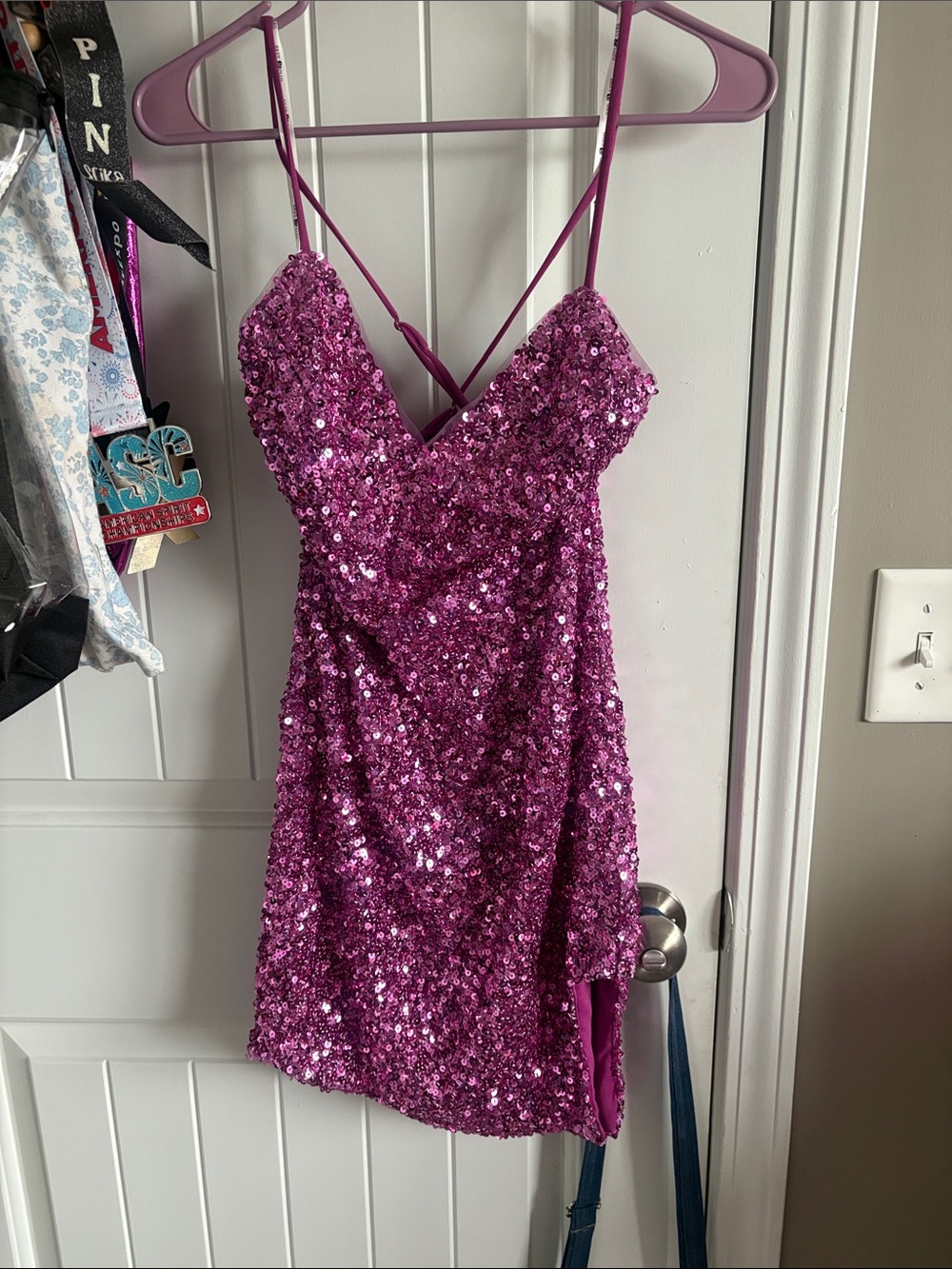 Purple homecoming dress